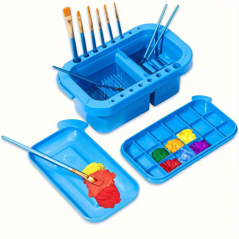 Gouache Paint Set - Bacia 3 em 1 para Limpeza