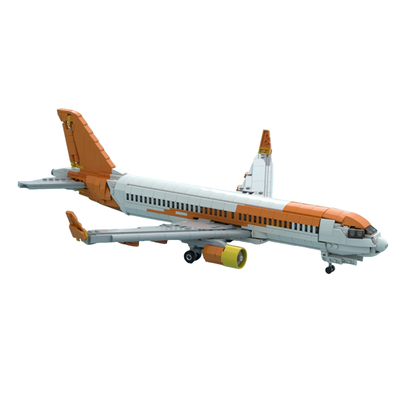 Art Craft Ideas Easy - 1100 peças MOC Easy Jet Airbuss