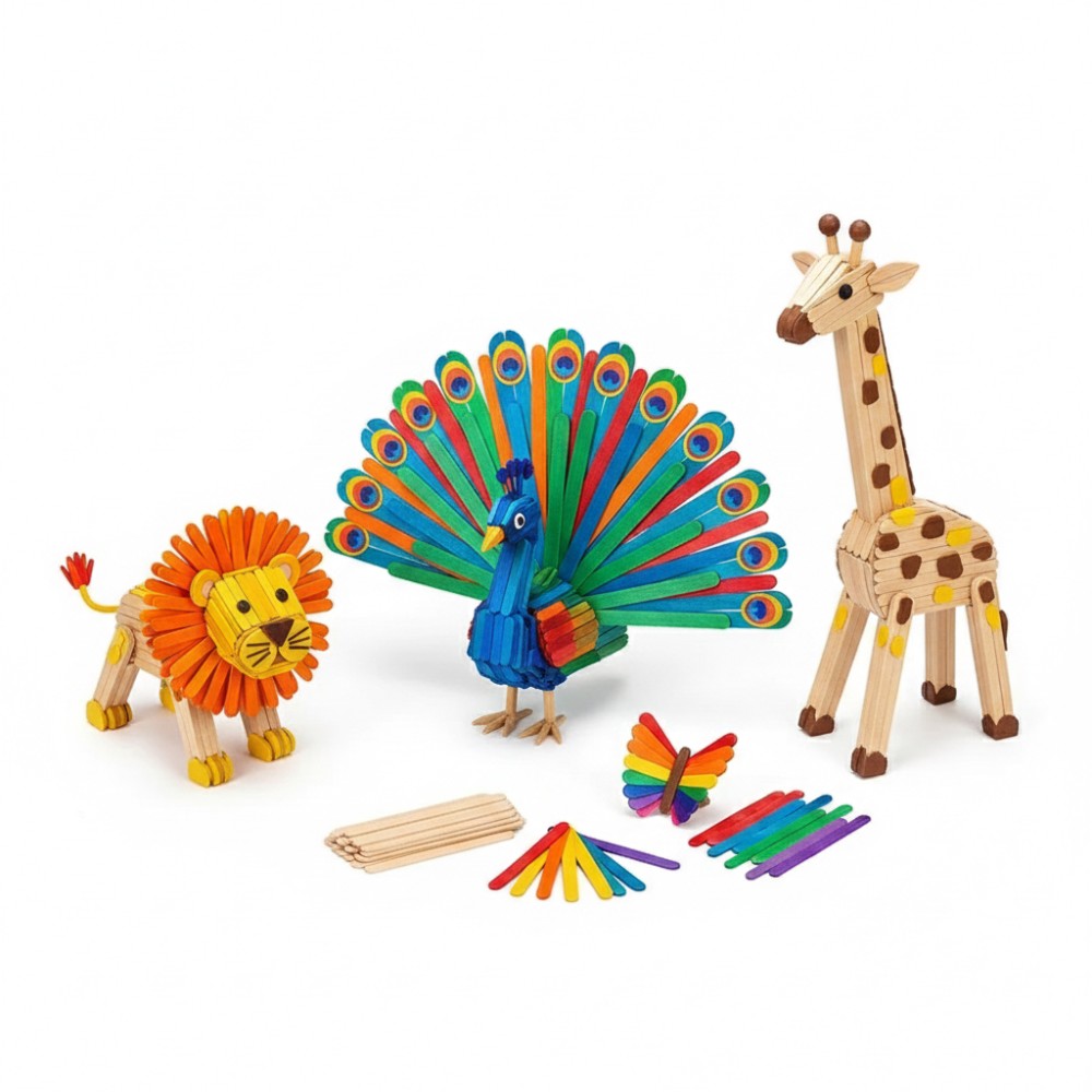 Art Craft Stick - 50 peças de palitos de picolé