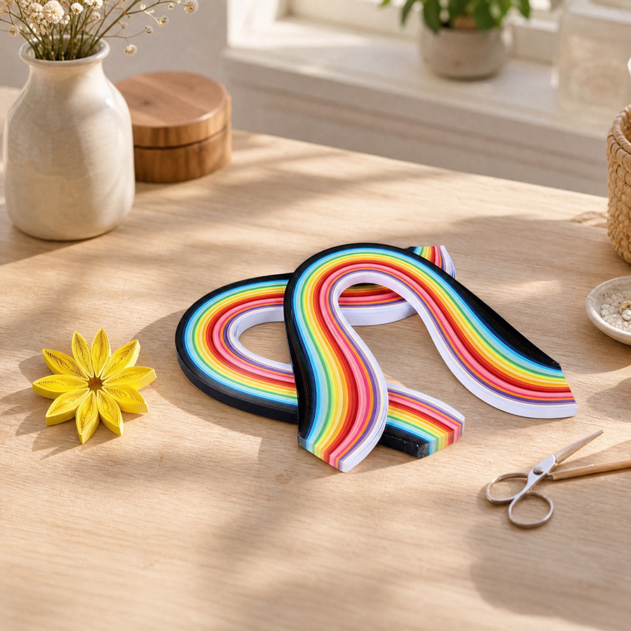 Quilling Paper Strips - Papel para Quilling em 36 Cores,