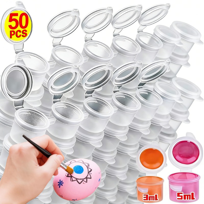 Art Craft Cup - 10/30/50PCS Potes de Tinta Vazios, Mini