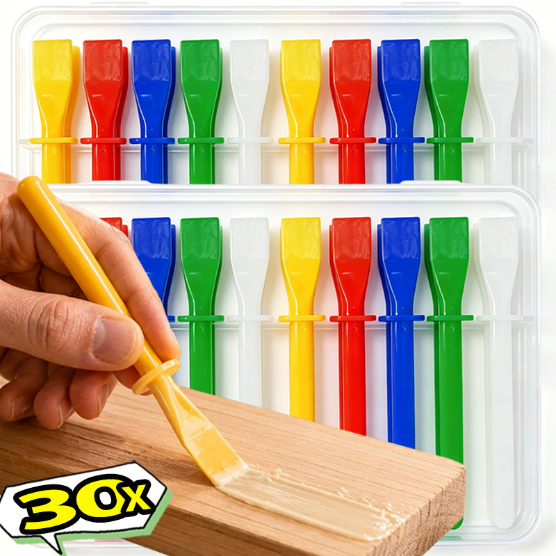 Art Craft Stick - 30/10PCS Espalhadores de Cola, Pincéis de
