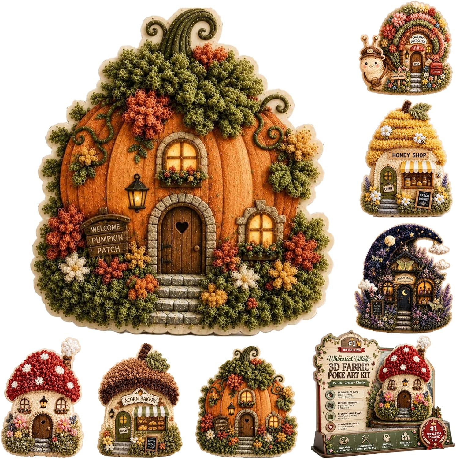 Art And Craft Autumn - Kit de Arte em Tecido 3D