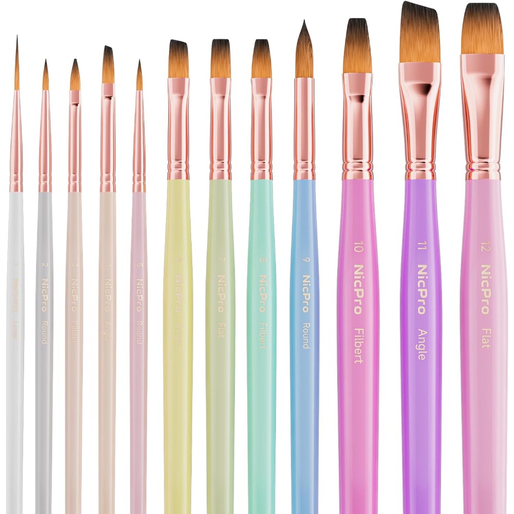 Gouache Paint Set - Conjunto de 12 Pincéis de Pintura