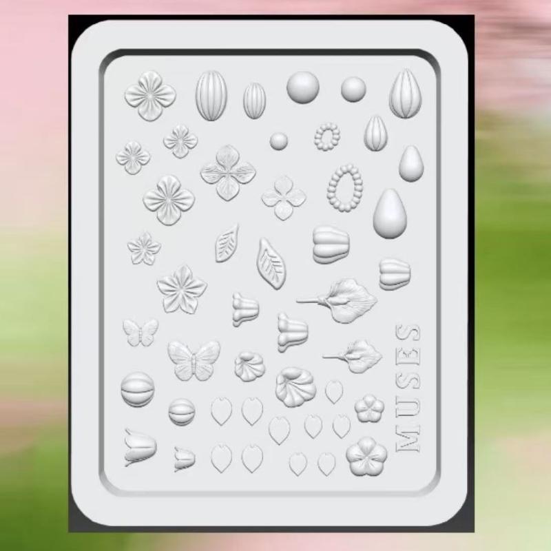 Art Craft Using Leaves - Molde de Silicone 3D para Arte