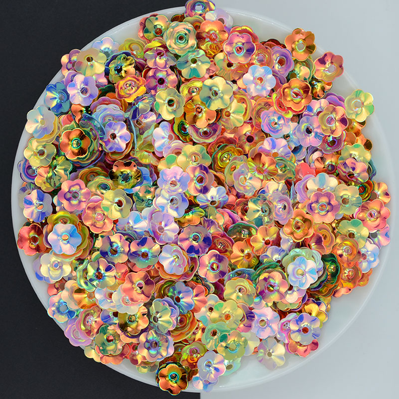 Art Craft Cup - 100g/lot4/6/8/10mm plum blossom cup solta lantejoulas