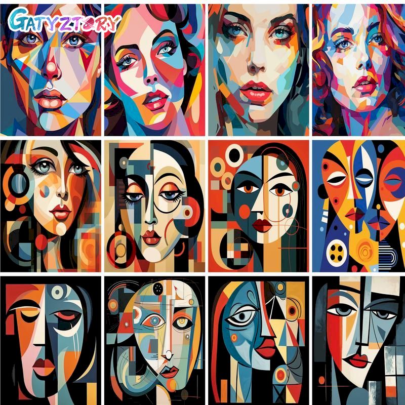 Art Craft Display - Gatyztory quadro de pintura acrílica diy