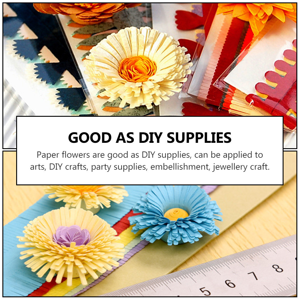 Quilling Paper Strips - Conjunto de 60 Peças de Papel