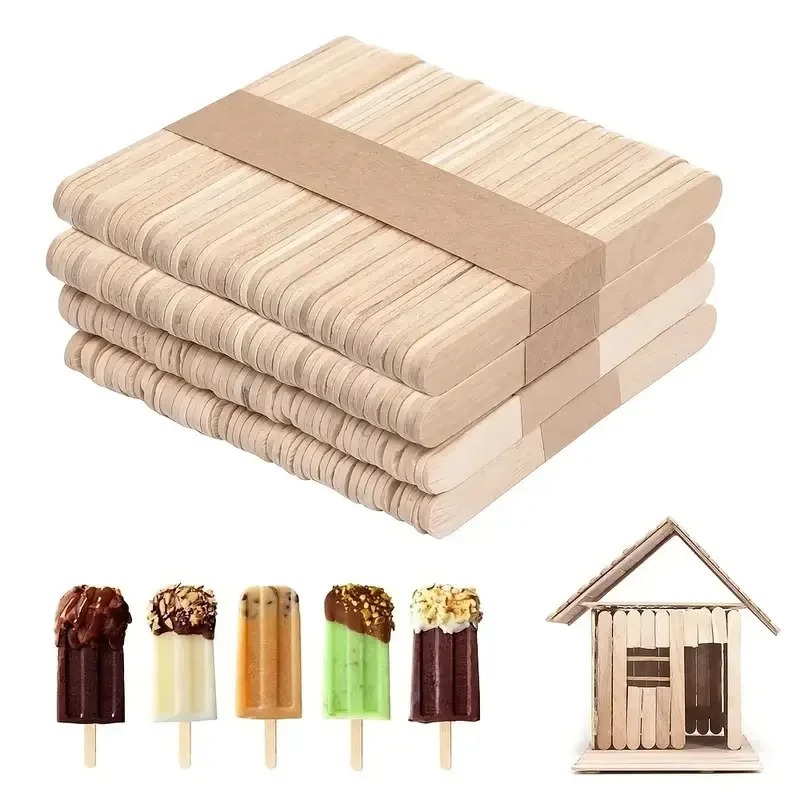 Art Craft Stick - 50 unidades/lote Palitos de Madeira Natural