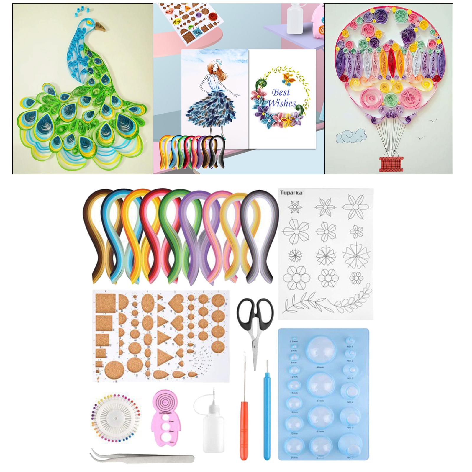 Quilling Paper Strips - Tiras de papel Ferramenta Quilling Gradiente