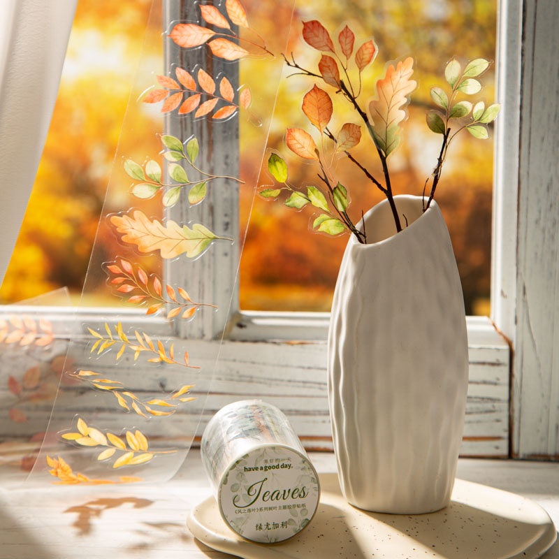 Art Craft Using Leaves - 6 rolos de fita cortada para