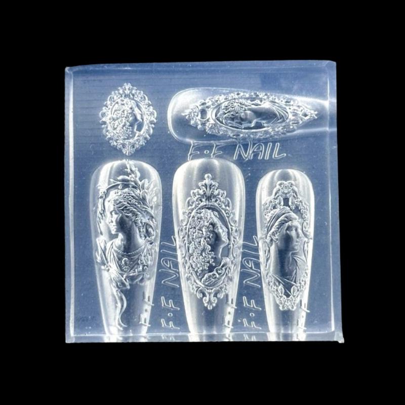 Art Craft Display - Moldes de silicone para unhas estilo