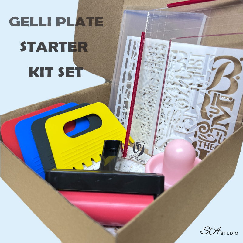 Art Craft Kite - Pacote Resina Gelli Placa Starter Kit
