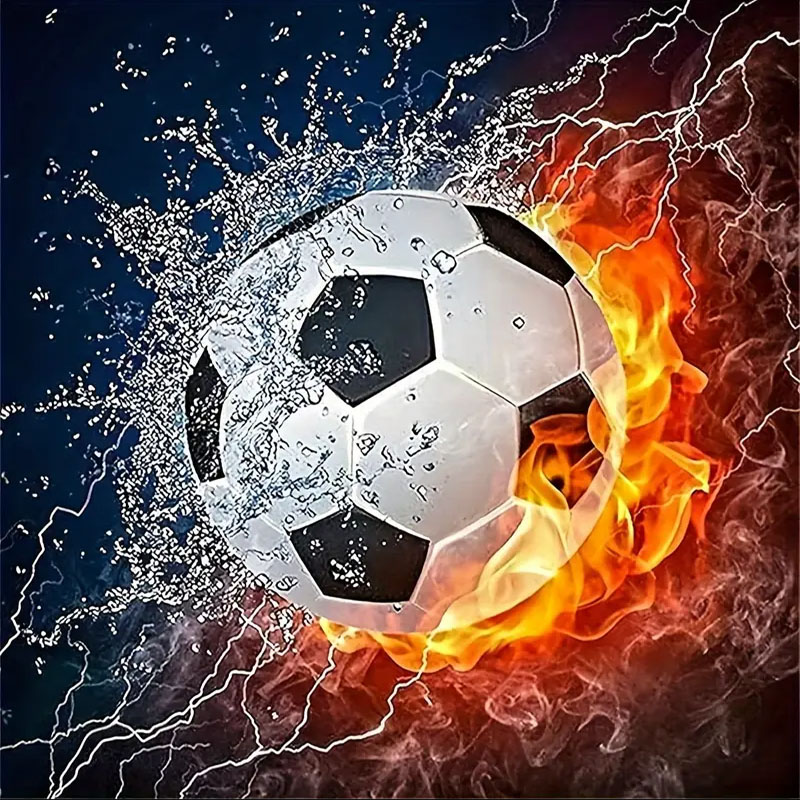 Art Craft For Adults - Conjunto de Pintura Diamante de Futebol,
