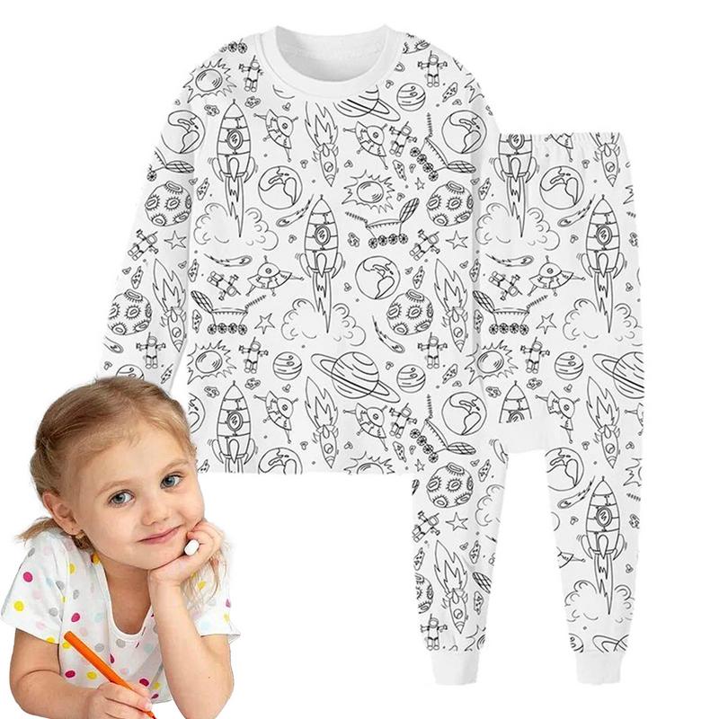 Art And Craft Autumn - Pijama para colorir para crianças esboço