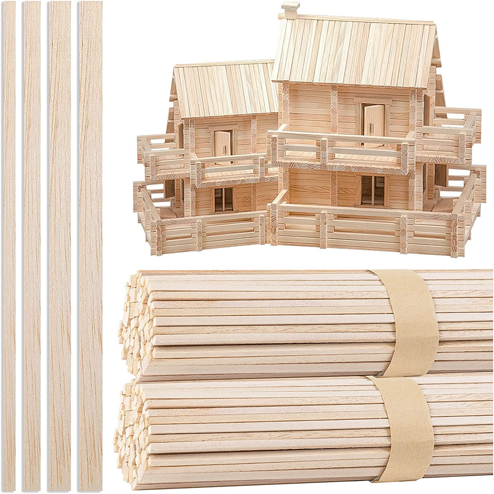 Art Craft Stick - 130 pçs balsa madeira tira artesanato