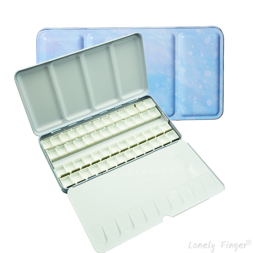 Gouache Paint Set - Estojo de Metal Vazio para Aquarela