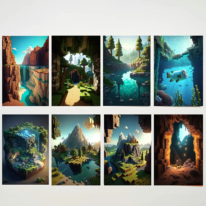 Art Craft Game - M-minecraft cartaz meu jogo pixel artesanato