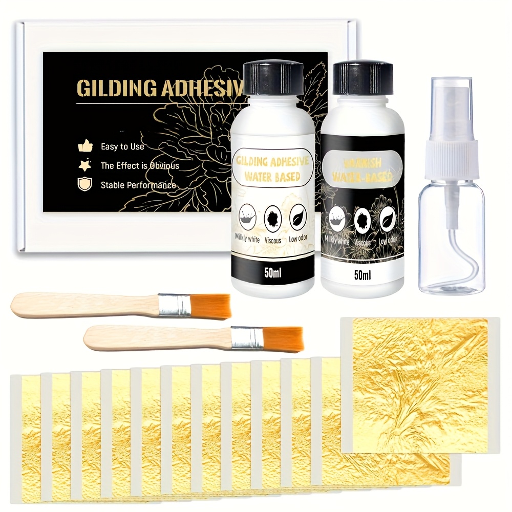 Art Craft Using Leaves - Cola Golden Leaf 50ml+50ml, previne oxidação,