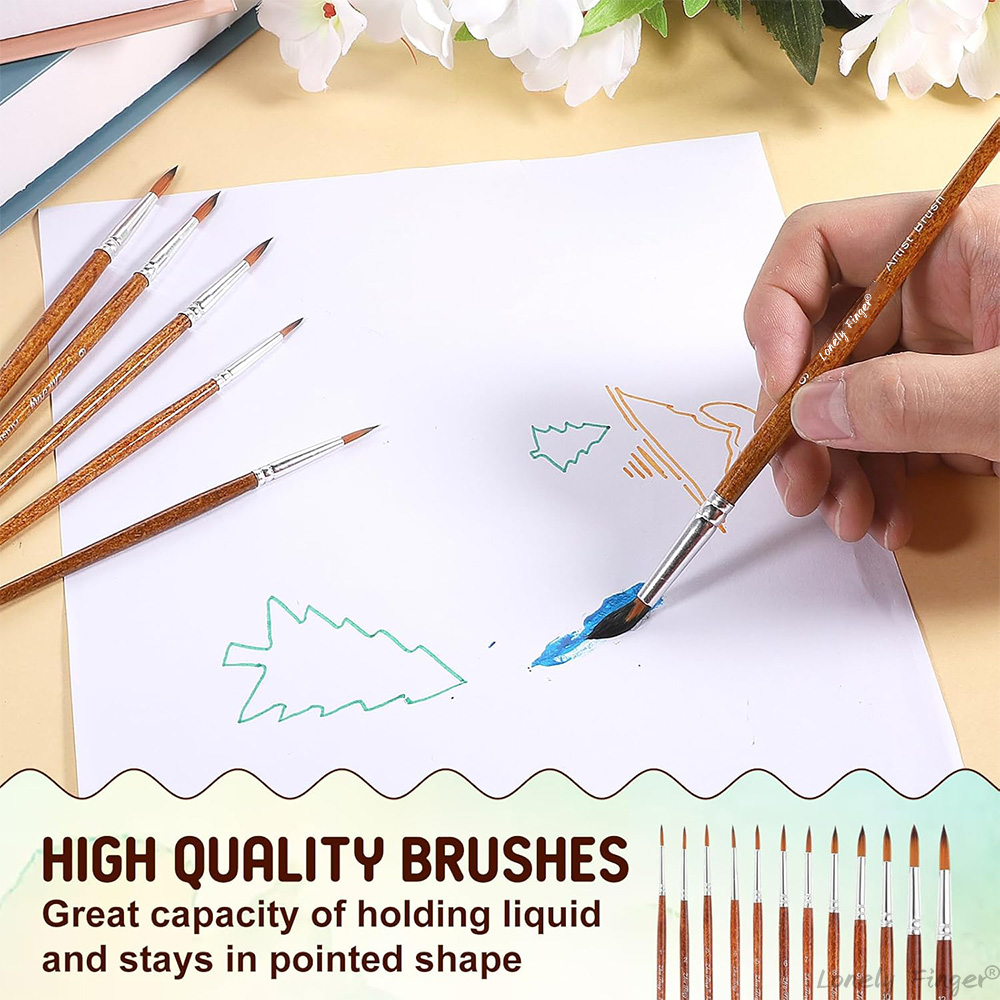12pçs pincéis de pintura de aq - Gouache Paint Set avaliação e preço