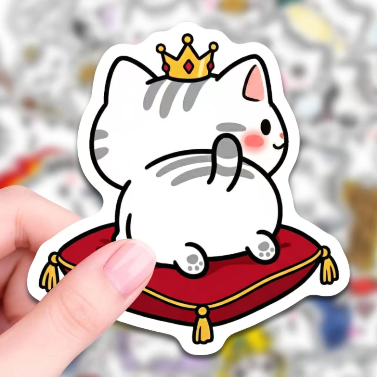 50 Adesivos de Gato em Arte de - Art Craft Cup avaliação e preço