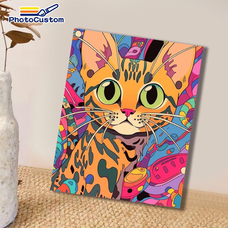 Pintura por Números Gato Ruivo - Art Craft Ideas Easy avaliação e preço