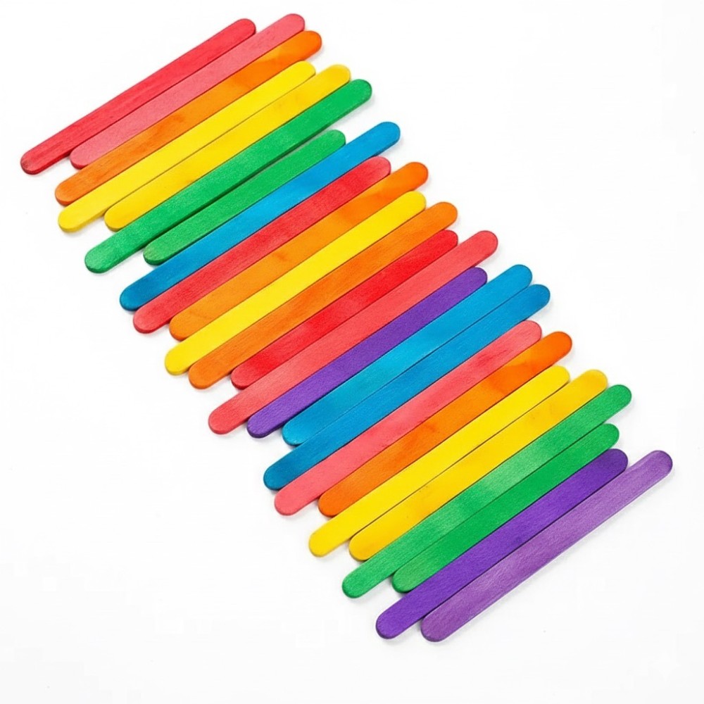 50 peças de palitos de picolé  - Art Craft Stick avaliação e preço