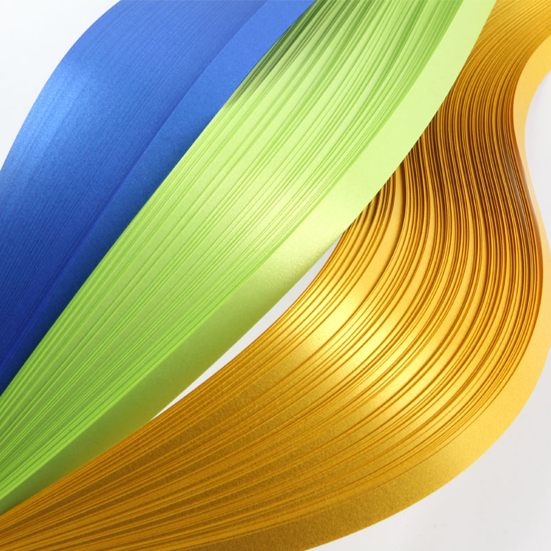 Tiras de papel peroladas metál - Quilling Paper Strips avaliação e preço