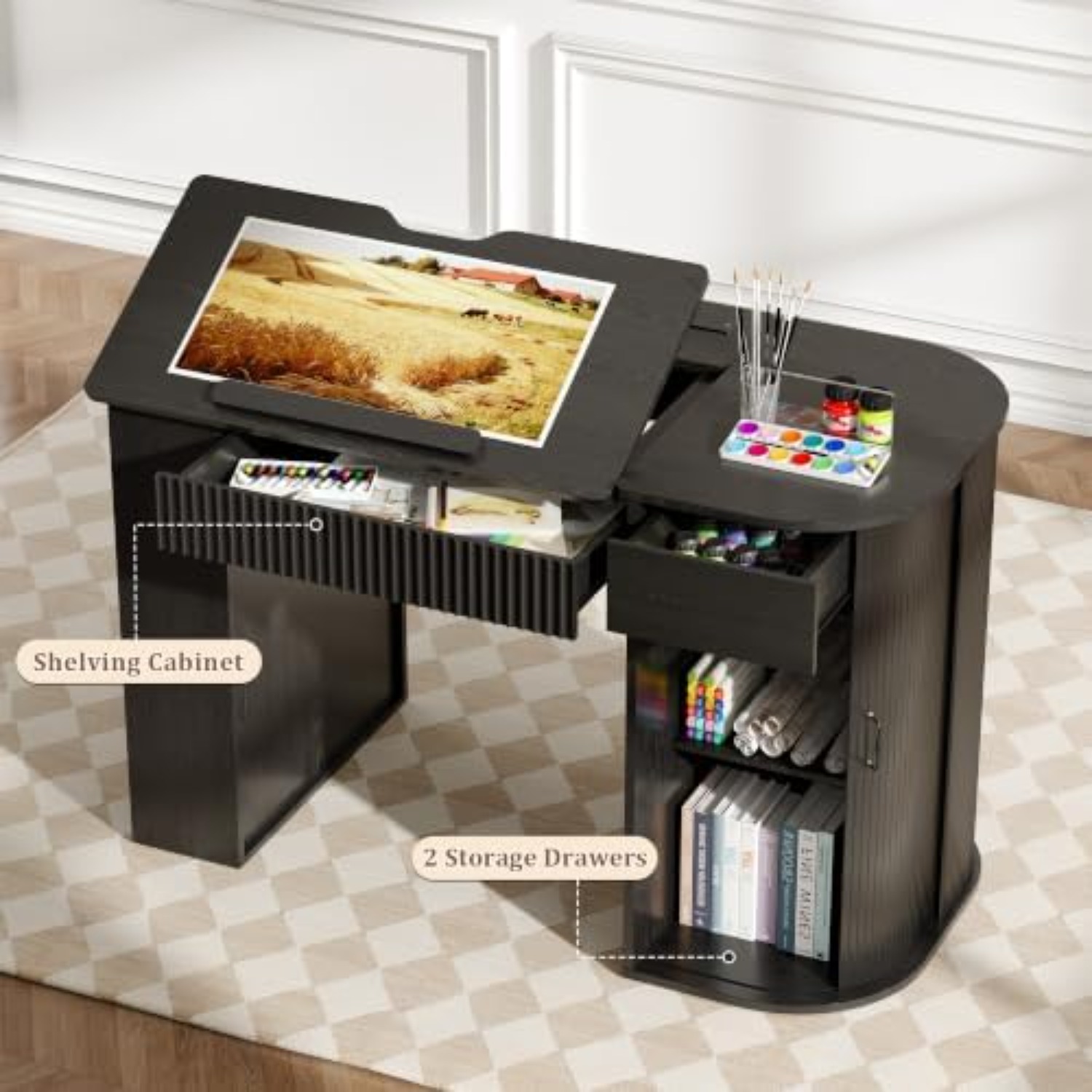 Mesa de Desenho com Armário de - Art Crafts avaliação e preço