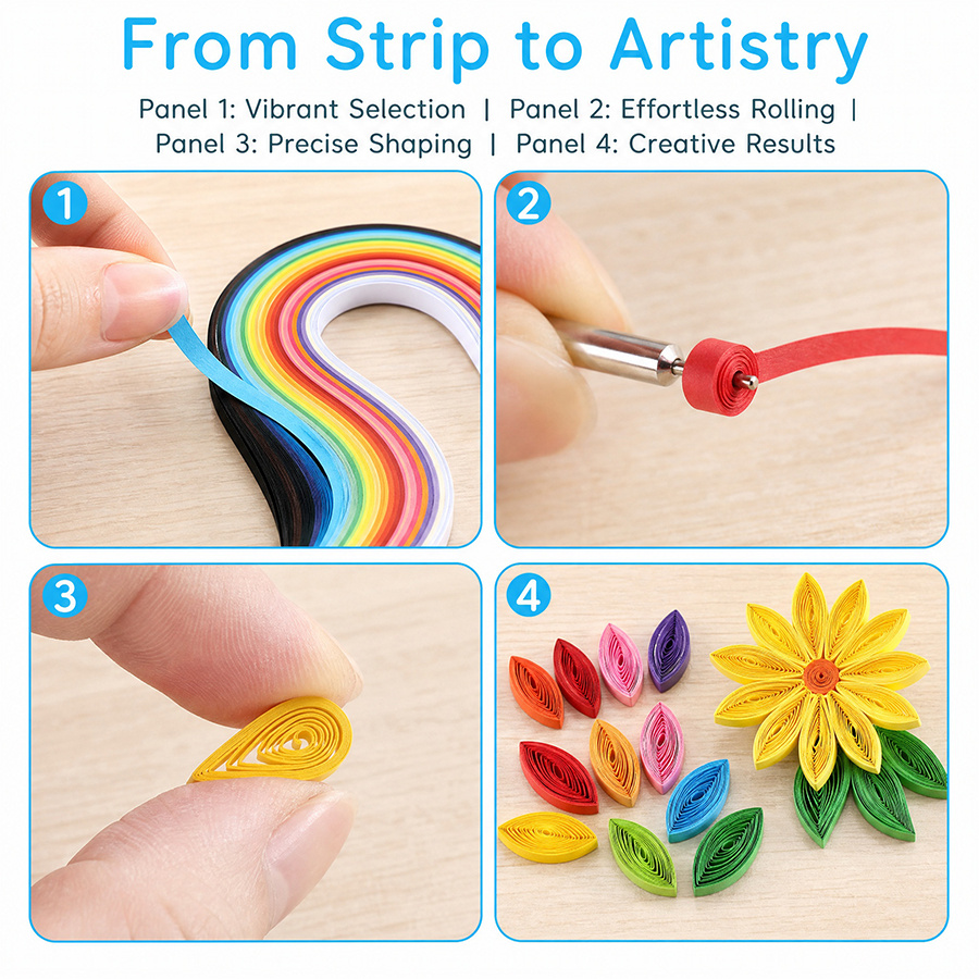 Papel para Quilling em 36 Core - Quilling Paper Strips avaliação e preço