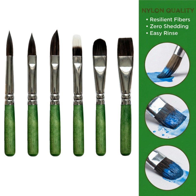 Conjunto de 6 Pincéis de Viage - Gouache Paint Set avaliação e preço
