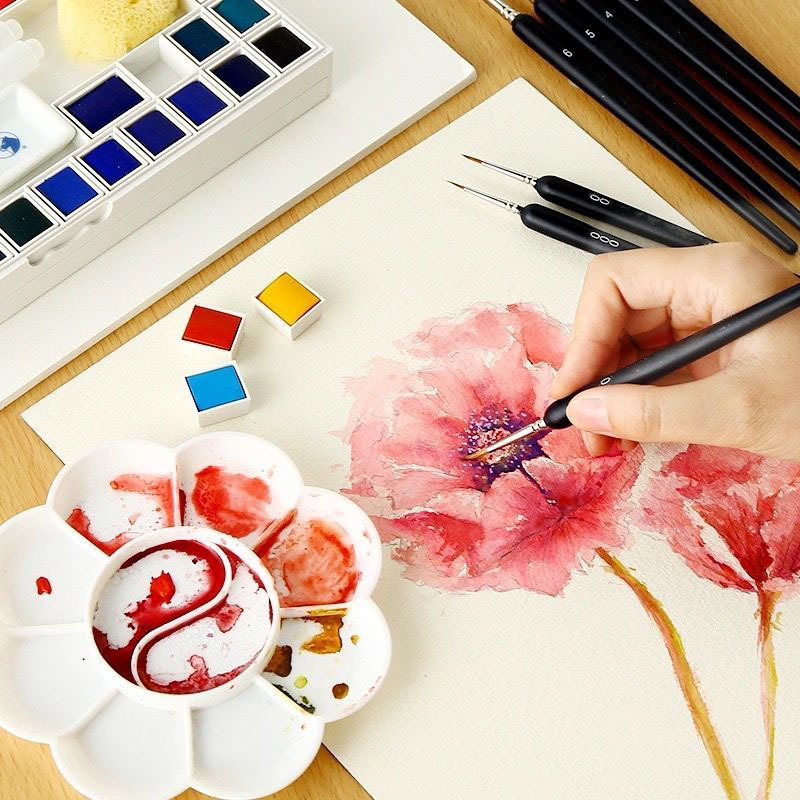Pincel de Linha Fina para Aqua - Gouache Paint Set avaliação e preço
