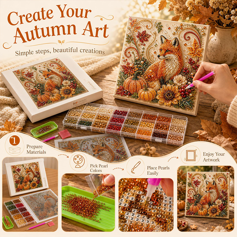 Kit DIY de Pintura Diamante 3D - Art And Craft Autumn avaliação e preço