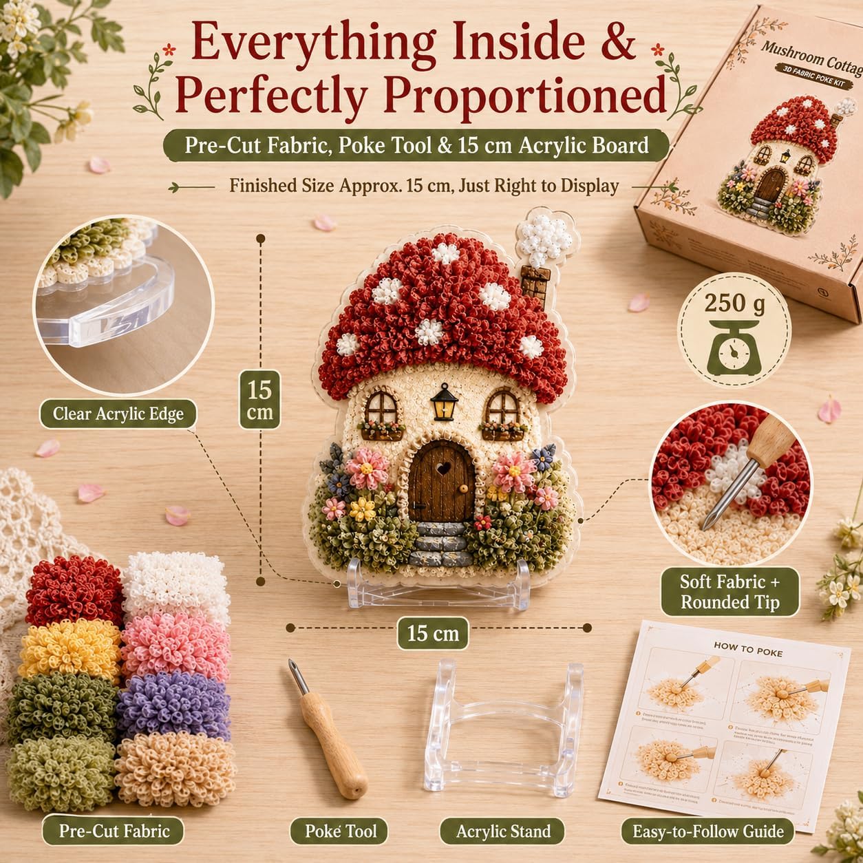 Kit de Arte em Tecido 3D DIY,  - Art And Craft Autumn avaliação e preço