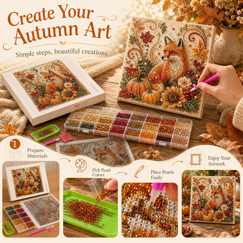 Kit de Pintura de Pérolas de O - Art And Craft Autumn avaliação e preço