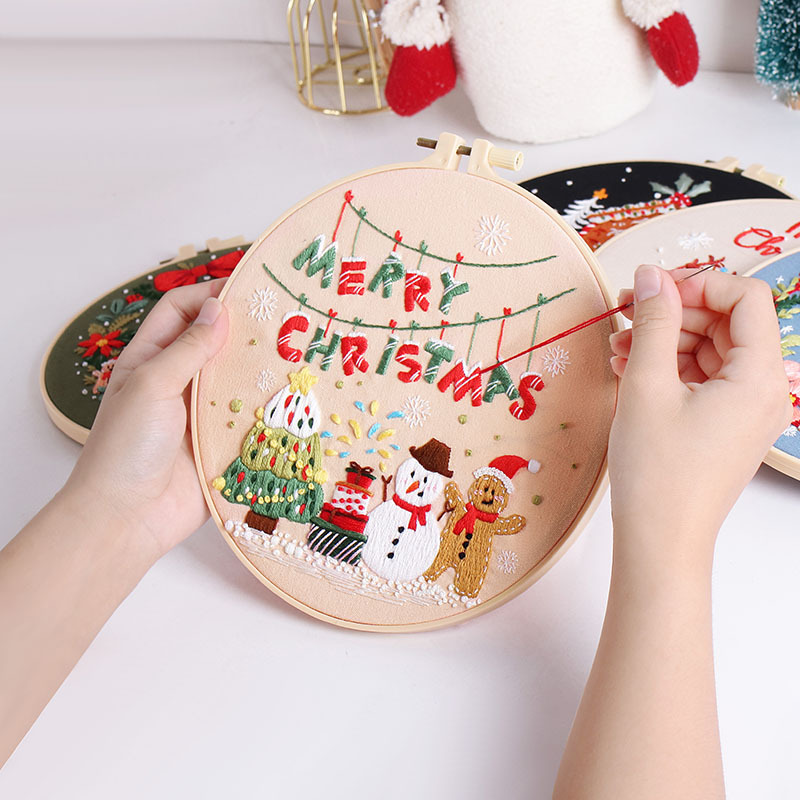 Feliz Natal DIY bordado Kit pa - Art Craft Kite avaliação e preço