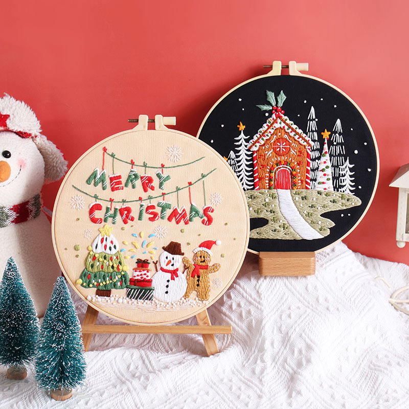 Feliz Natal DIY bordado Kit pa - Art Craft Kite avaliação e preço