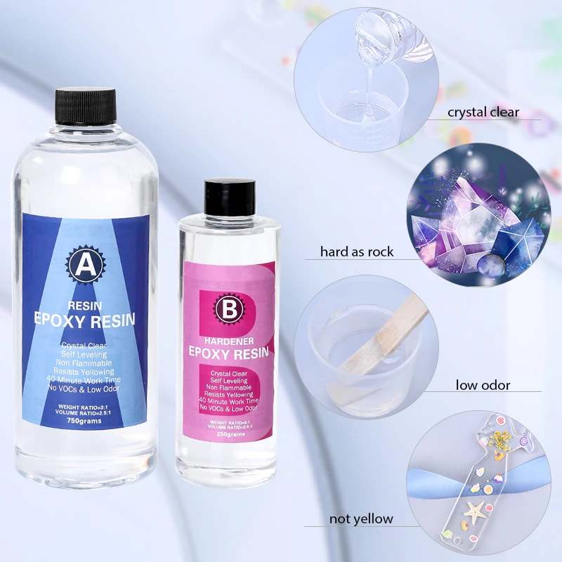 Kit de resina epóxi cristalina - Art Craft Stick avaliação e preço