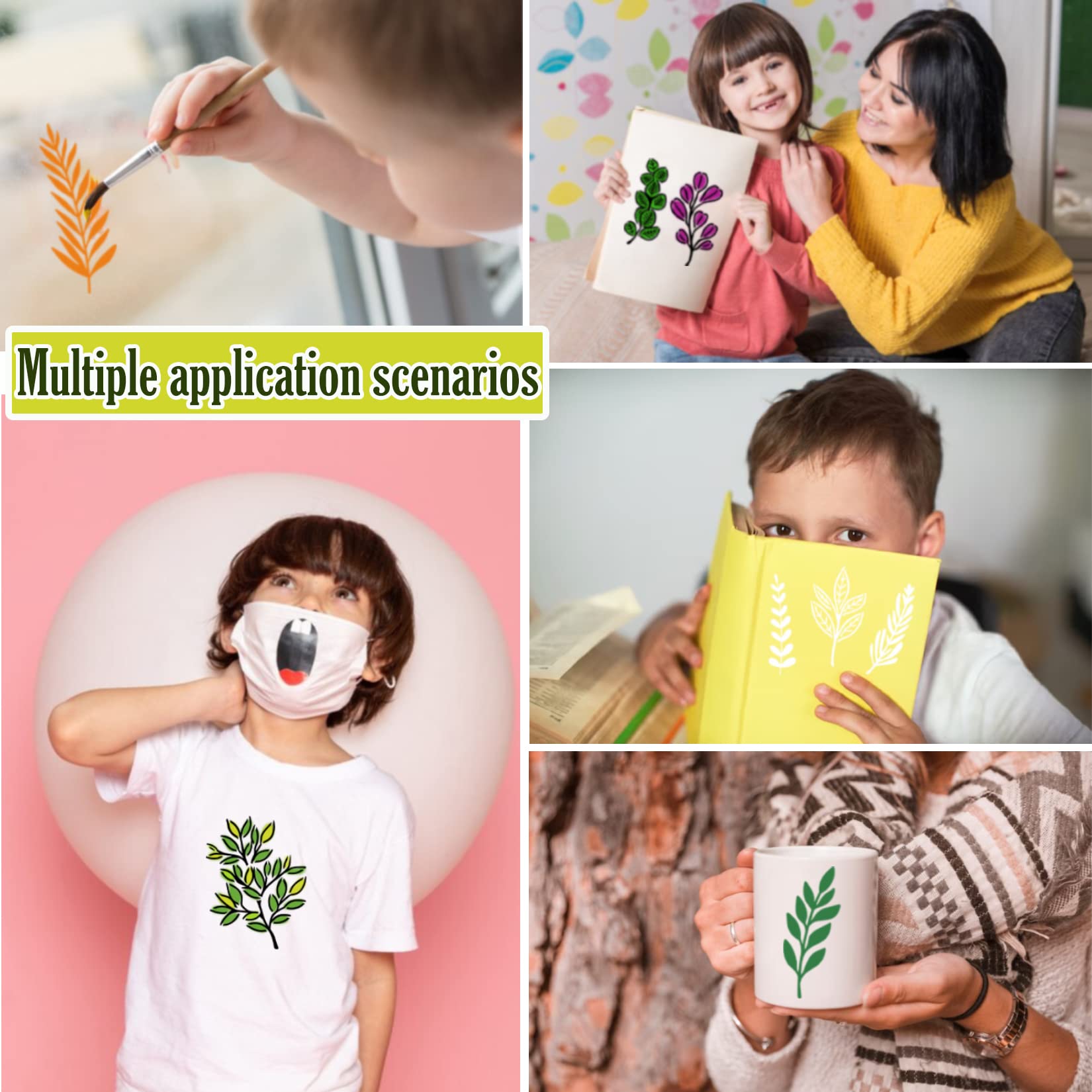 50 Estênceis de Folhas para Ar - Art Craft Using Leaves avaliação e preço