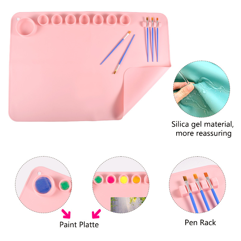 Non-Stick Silicone Pintura Mat - Art Craft Stick avaliação e preço