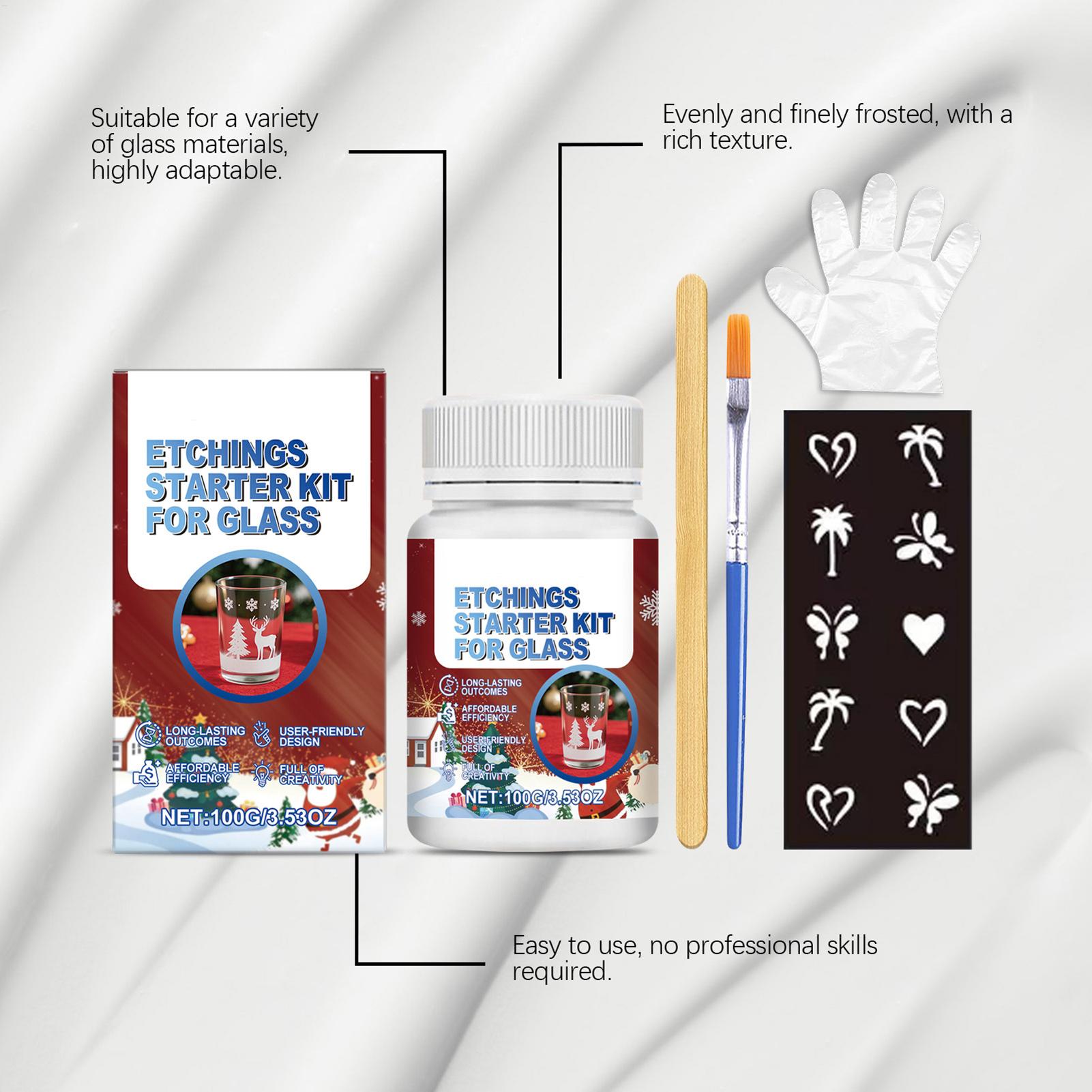 Kit de gravação em vidro, kit  - Art Craft Cup avaliação e preço