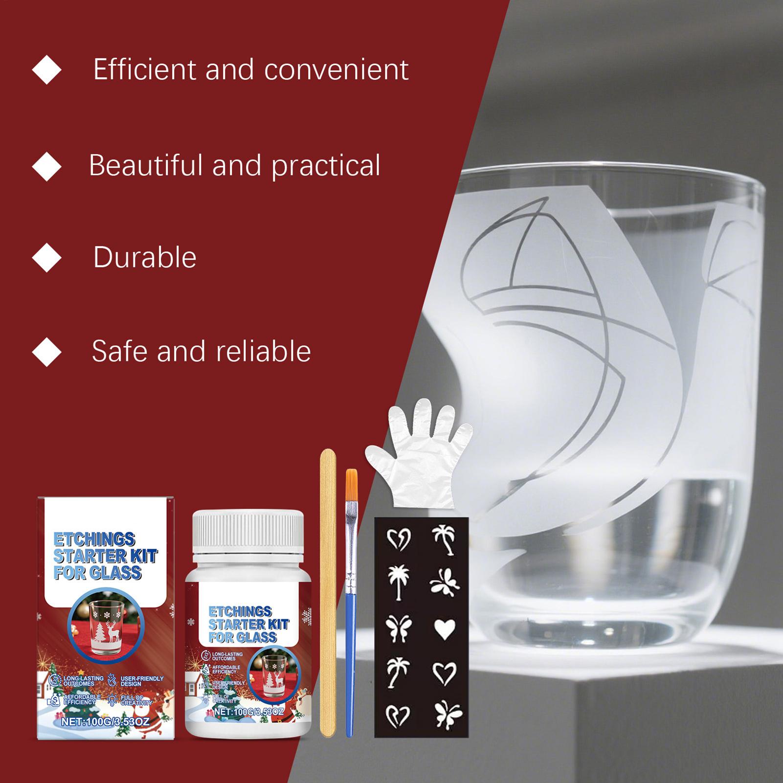 Kit de gravação em vidro, kit  - Art Craft Cup avaliação e preço