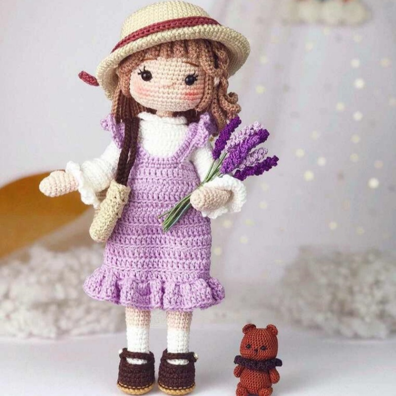 Crochê meninas amigurumi croch - Art Craft Yarn avaliação e preço