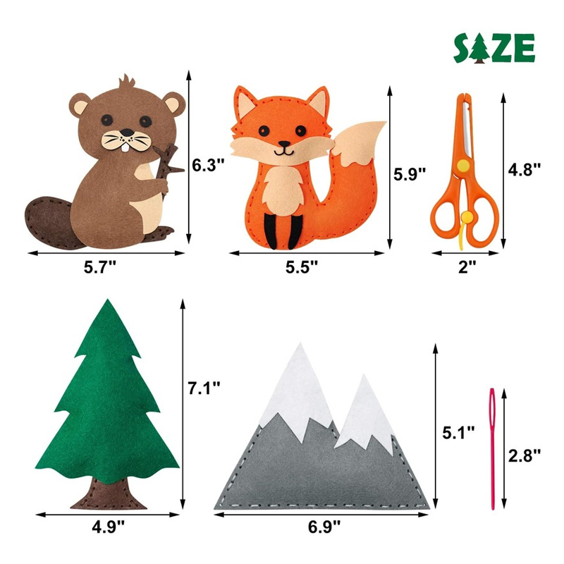 Woodland Animals Craft Kit par - Art Craft Kite avaliação e preço