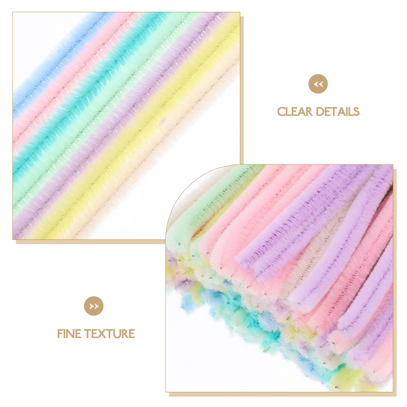 Hastes de Chenille, Cores Maca - Art Craft Stick avaliação e preço