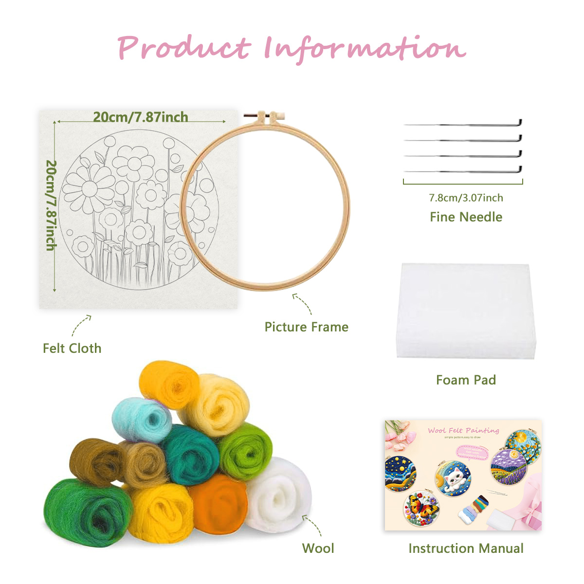 GATYZTORY-DIY Lã Bordado Kit p - Art Craft Kite avaliação e preço