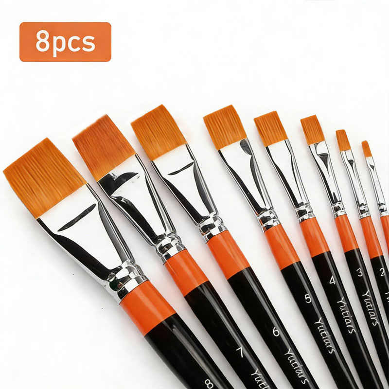 1 Pincel de Pintura Plano para - Gouache Paint Set avaliação e preço