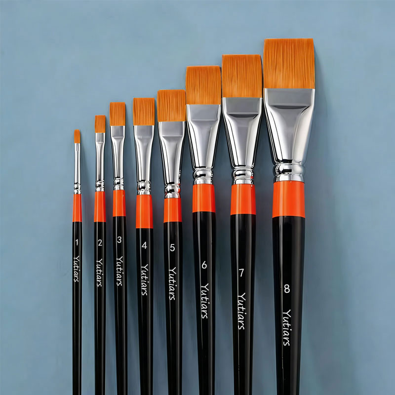 1 Pincel de Pintura Plano para - Gouache Paint Set avaliação e preço