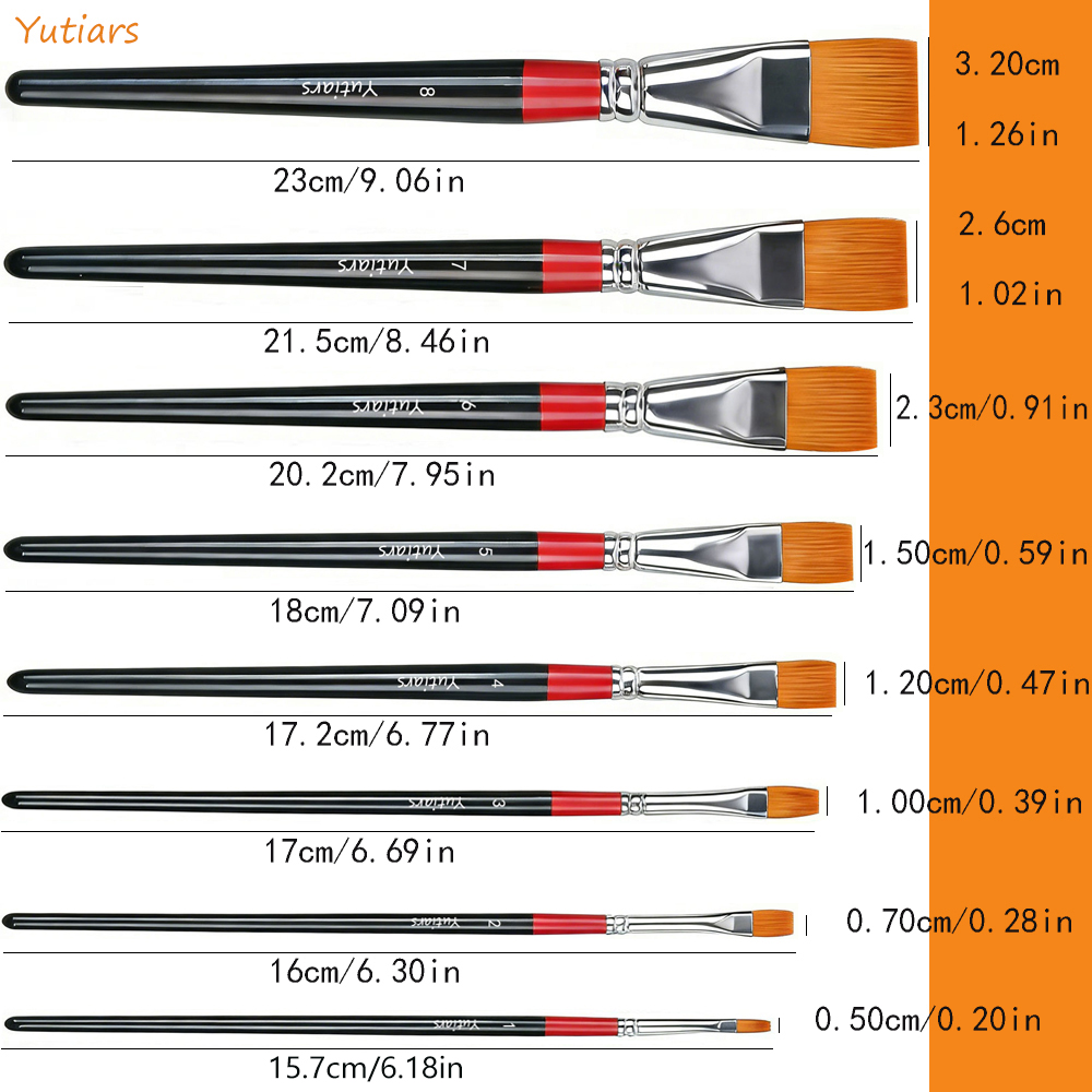 1 Pincel de Pintura Plano para - Gouache Paint Set avaliação e preço