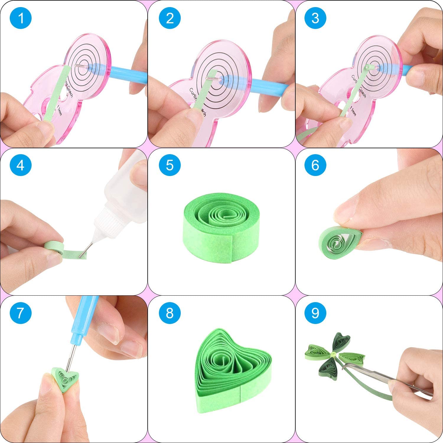 Conjunto de 18 tipos de ferram - Quilling Paper Strips avaliação e preço